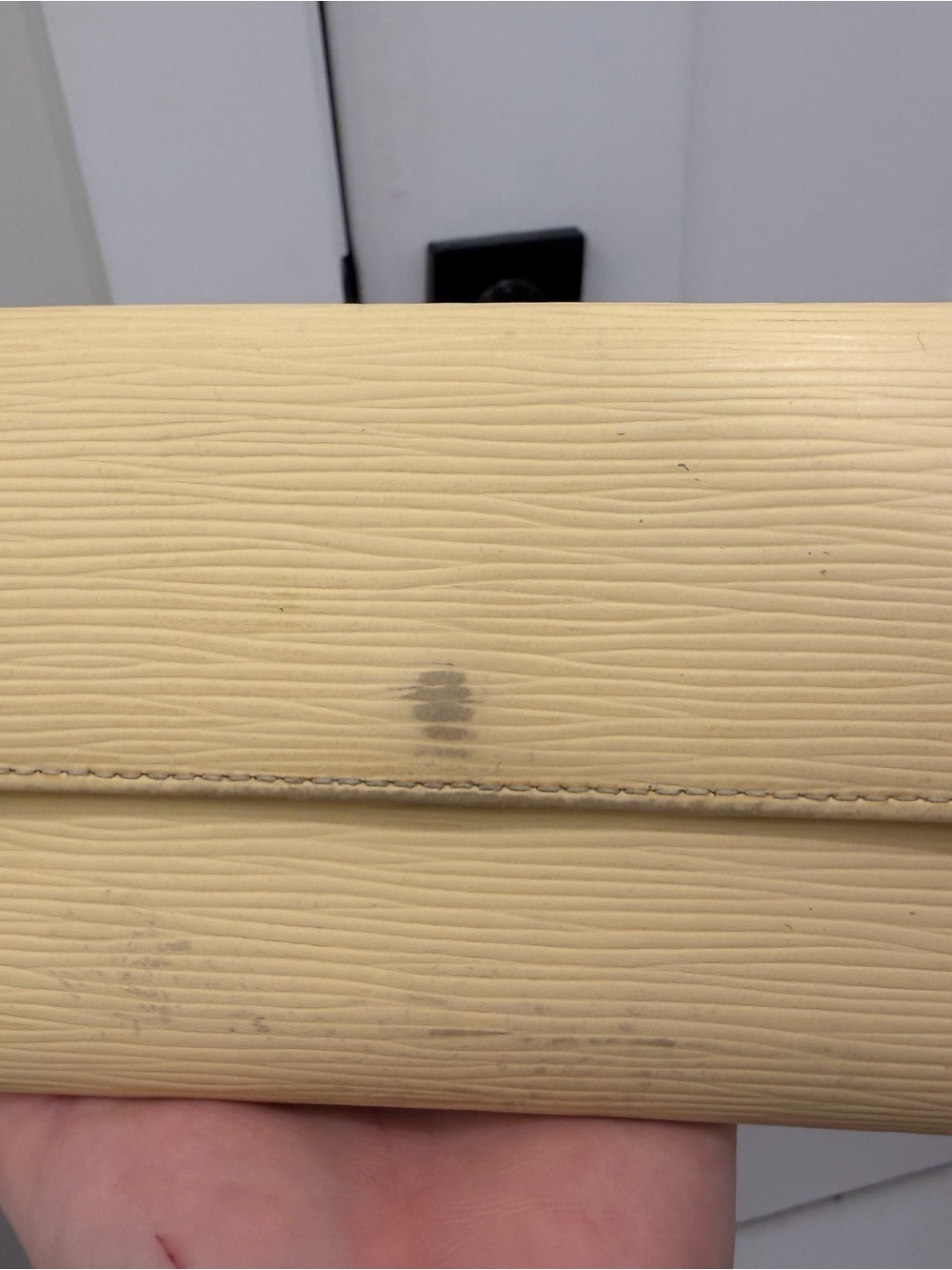 Louis Vuitton Cream epi Leather Wallet